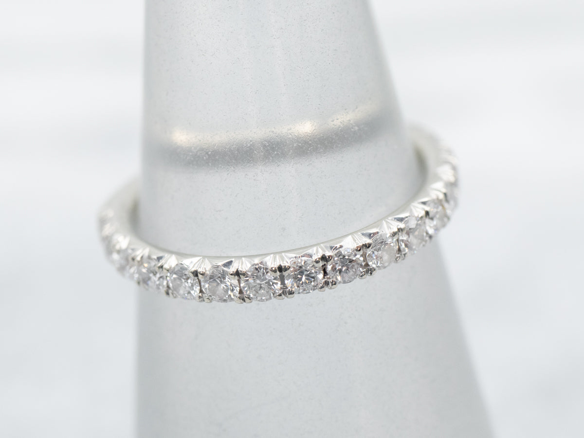 Classic White Gold Diamond Encrusted Band