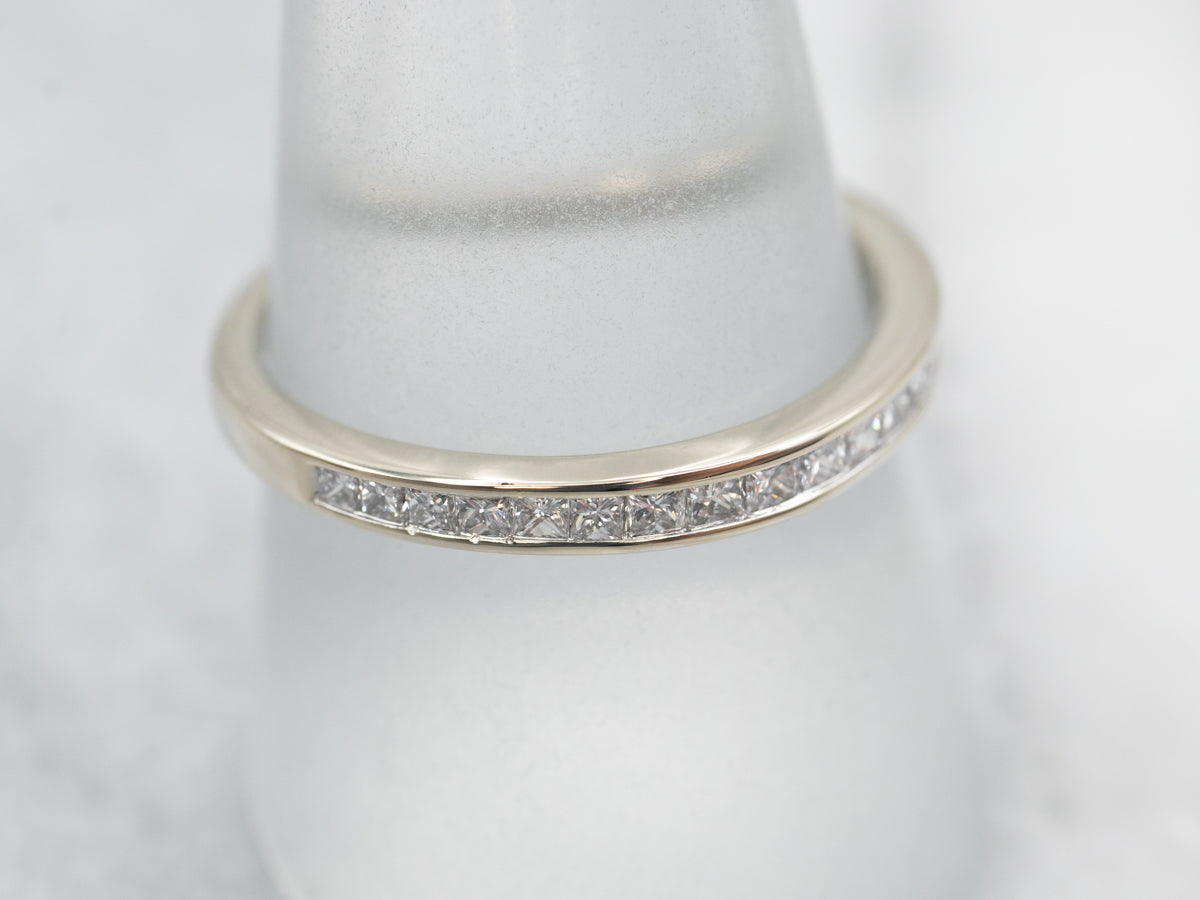 Seamless Princess Cut Diamond Wedding Band