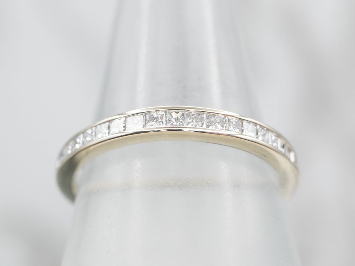 Seamless Princess Cut Diamond Wedding Band