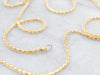 Thick 20-Inch Yellow Gold Wheat Chain