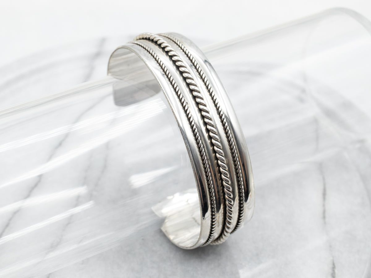 Sterling Silver Twisted Cuff Bracelet