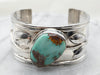 Sterling Silver Handmade Turquoise Cuff Bracelet