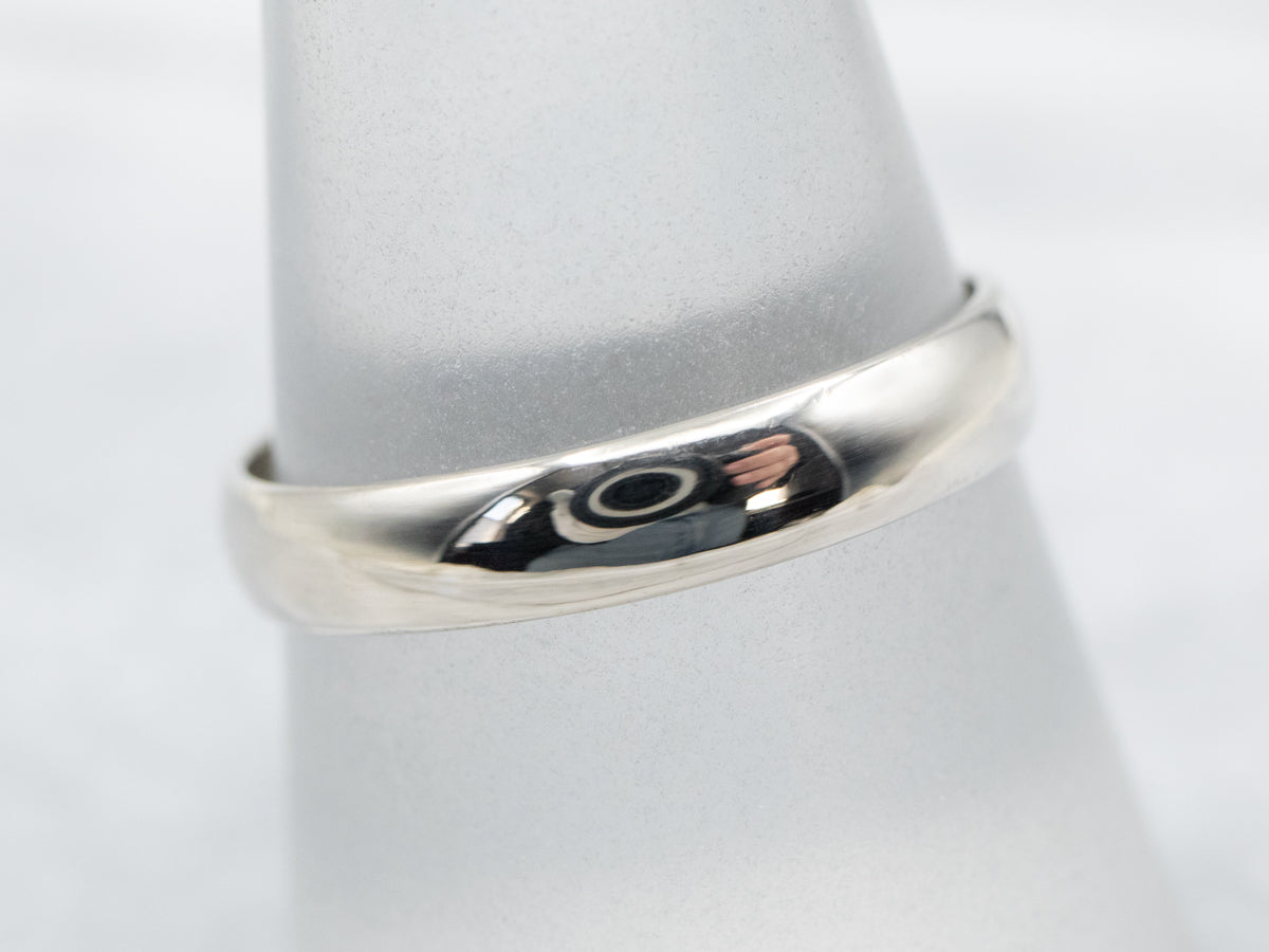 Classic White Gold Wedding Band