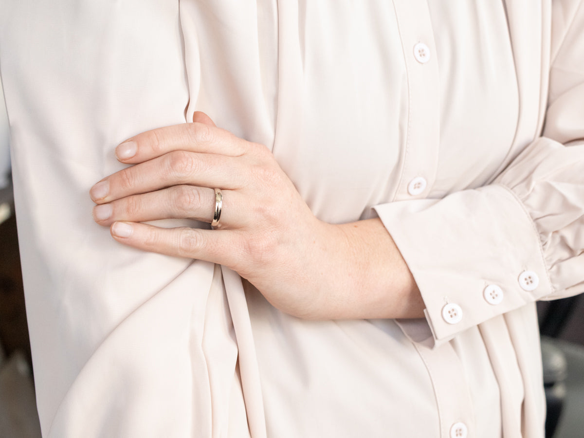 Classic White Gold Wedding Band