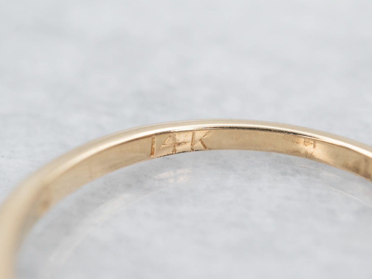 Vintage Diamond Solitaire Engagement Ring