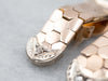 Diamond Honeycomb Chain Drop Earrings