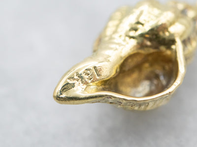 18-Karat Gold Conch Shell Charm
