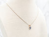 Periwinkle Sapphire Oval Solitaire Pendant