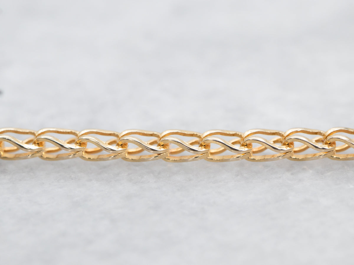 Gold Ornate Emerald and Diamond Encrusted Pendant Necklace