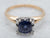 Orange Blossom Bi-Colored Sapphire Solitaire Ring