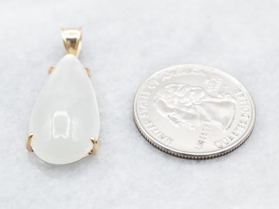 Large Moonstone and Gold Pendant