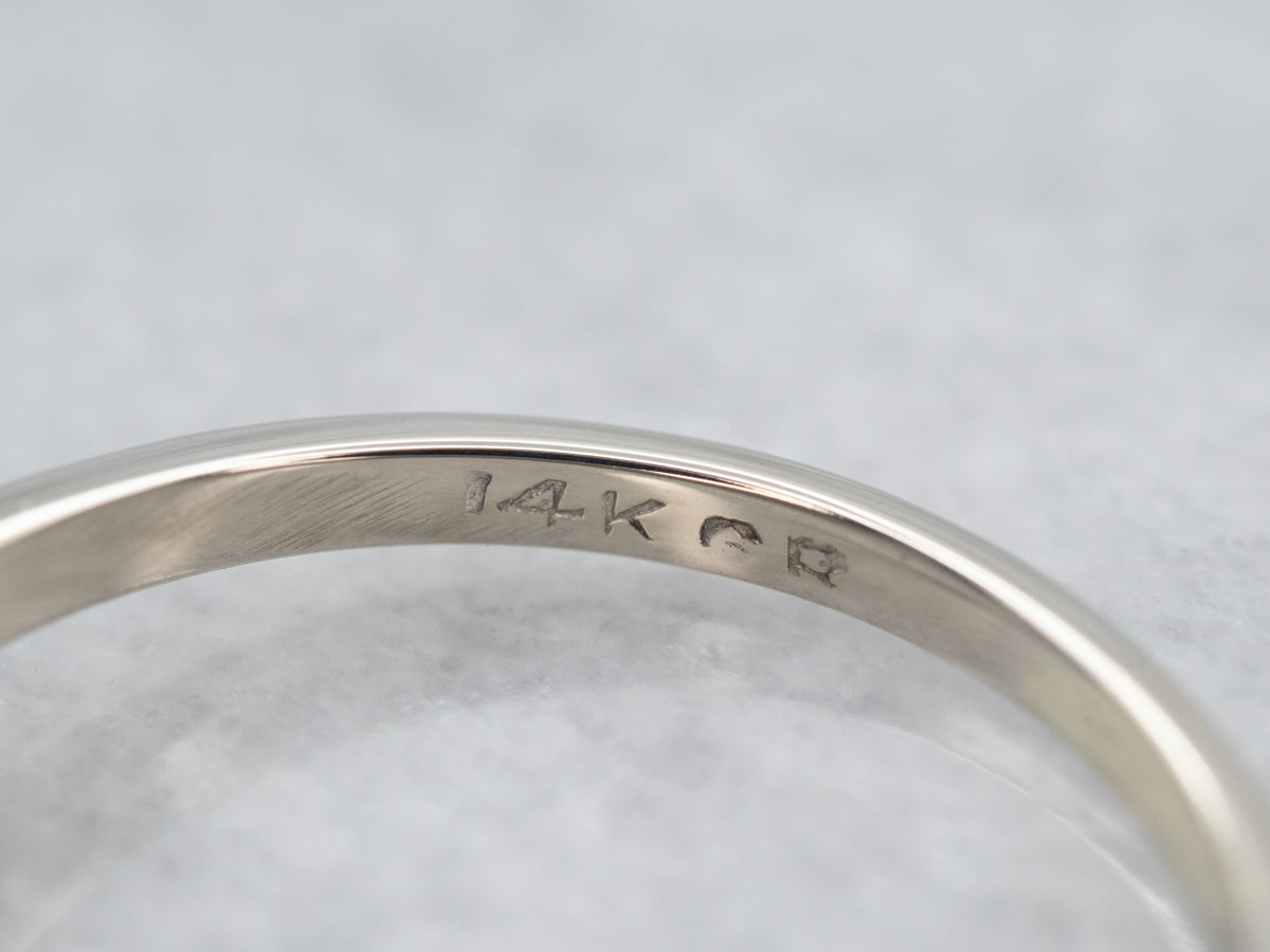 Simple Blue Sapphire Oval Solitaire Ring