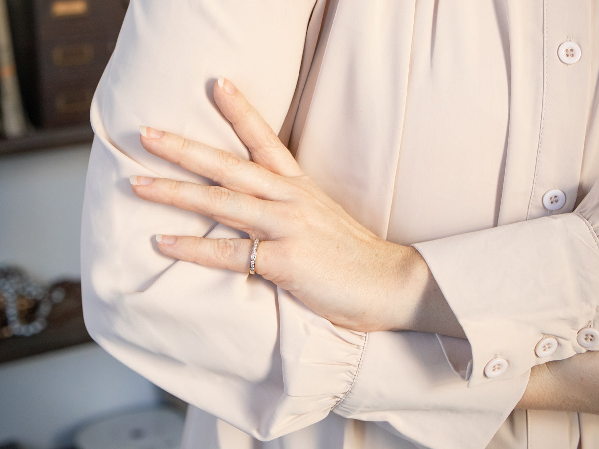 The Leo Diamond Encrusted Band