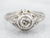 Art Deco Old Mine Cut Diamond Engagement Ring