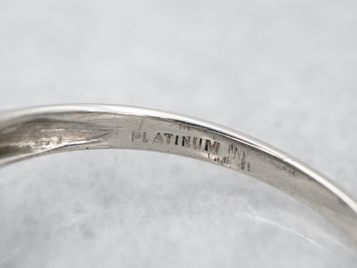 Art Deco Old Mine Cut Diamond Engagement Ring