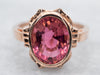 14K Rose Gold Peggy Pink Tourmaline Solitaire Ring
