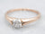 European Cut Diamond Solitaire Engagement Ring