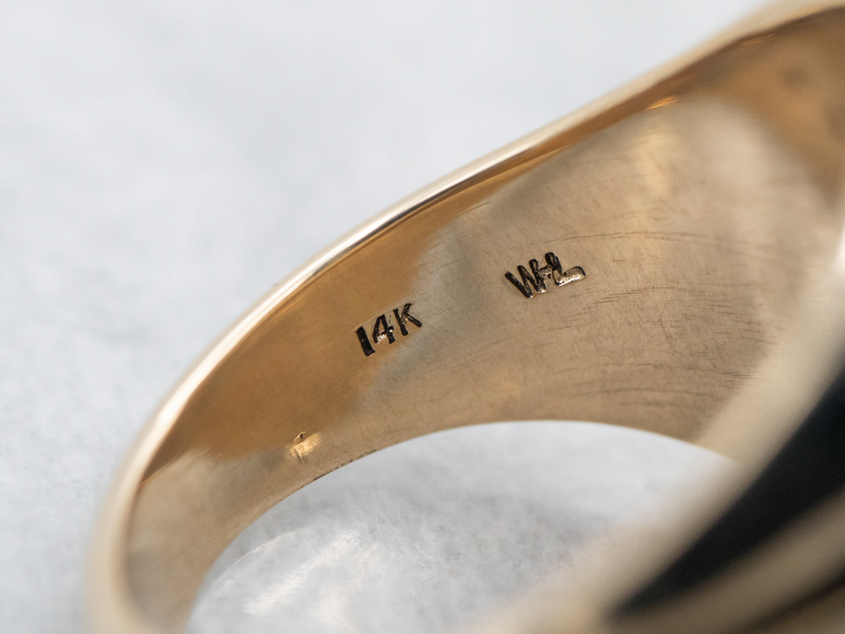 Bold Gold Signet Ring