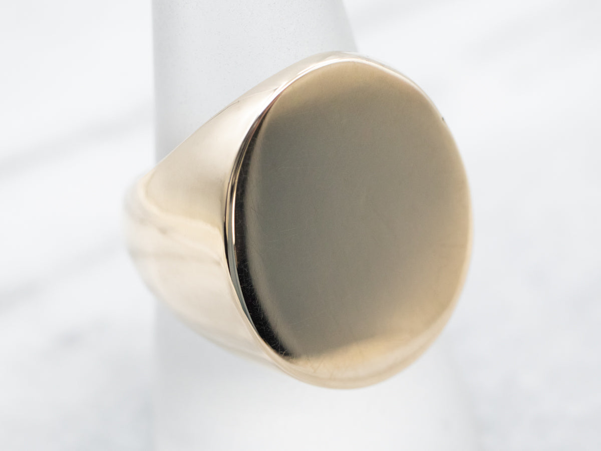 Bold Gold Signet Ring