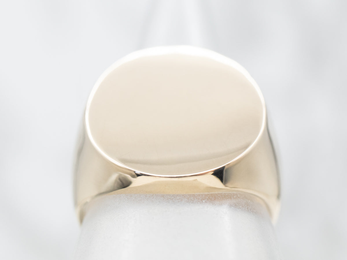 Bold Gold Signet Ring
