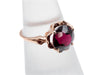 The Faye Pyrope Garnet Solitaire Ring