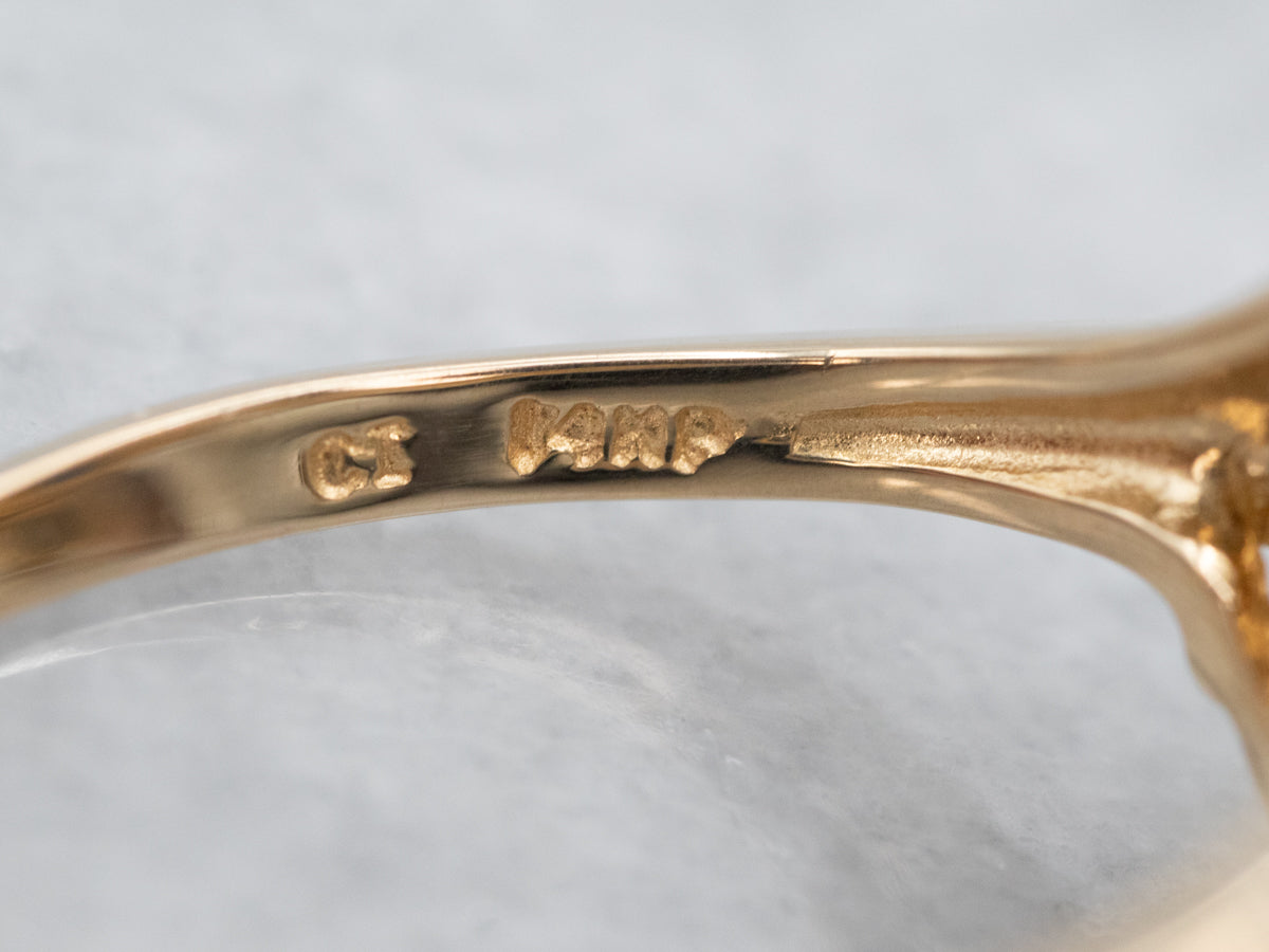 Three Stone Marquise Cut Sapphire and Diamond Cocktail Ring