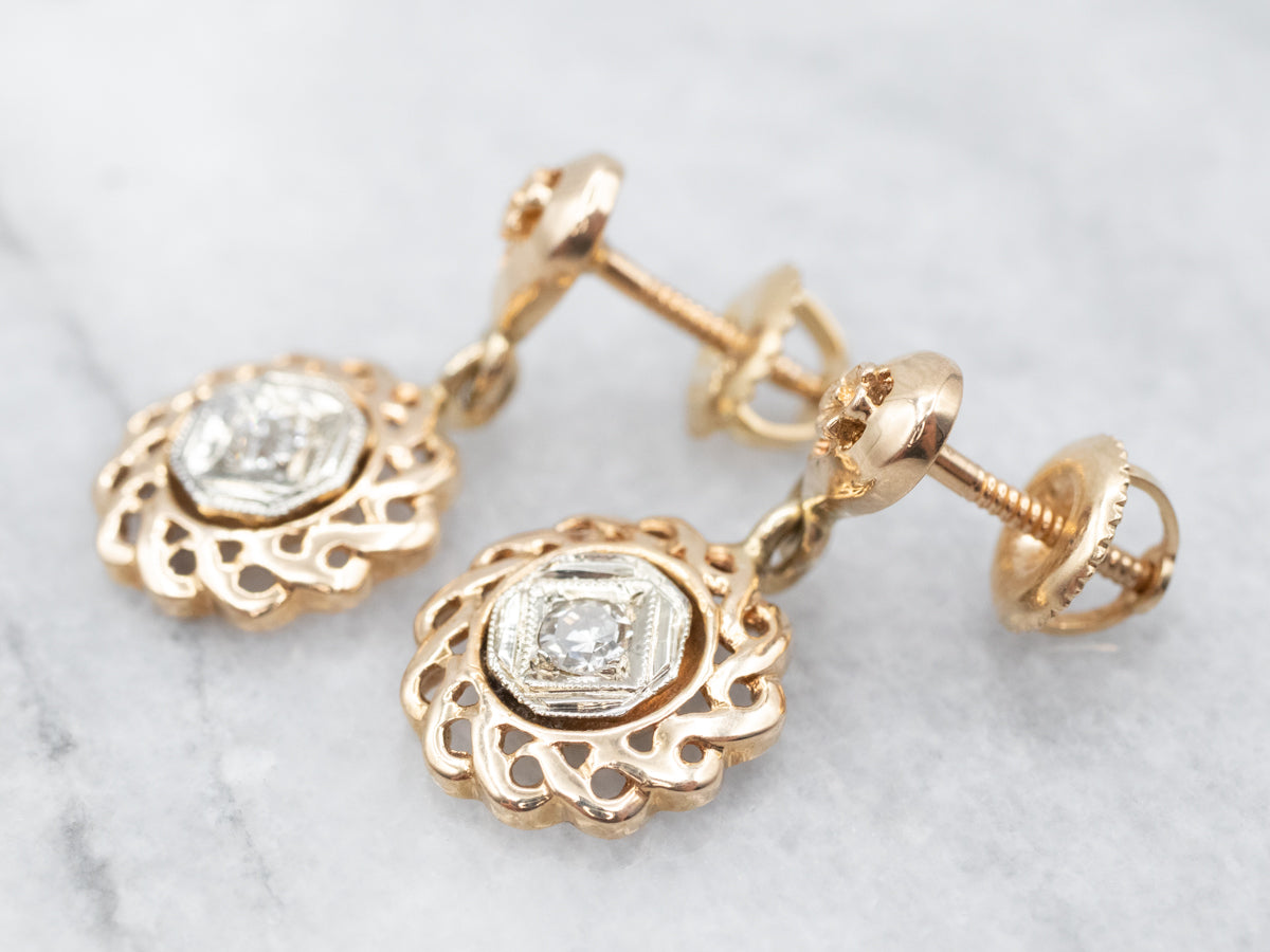 Dazzling Diamond Drop Earrings