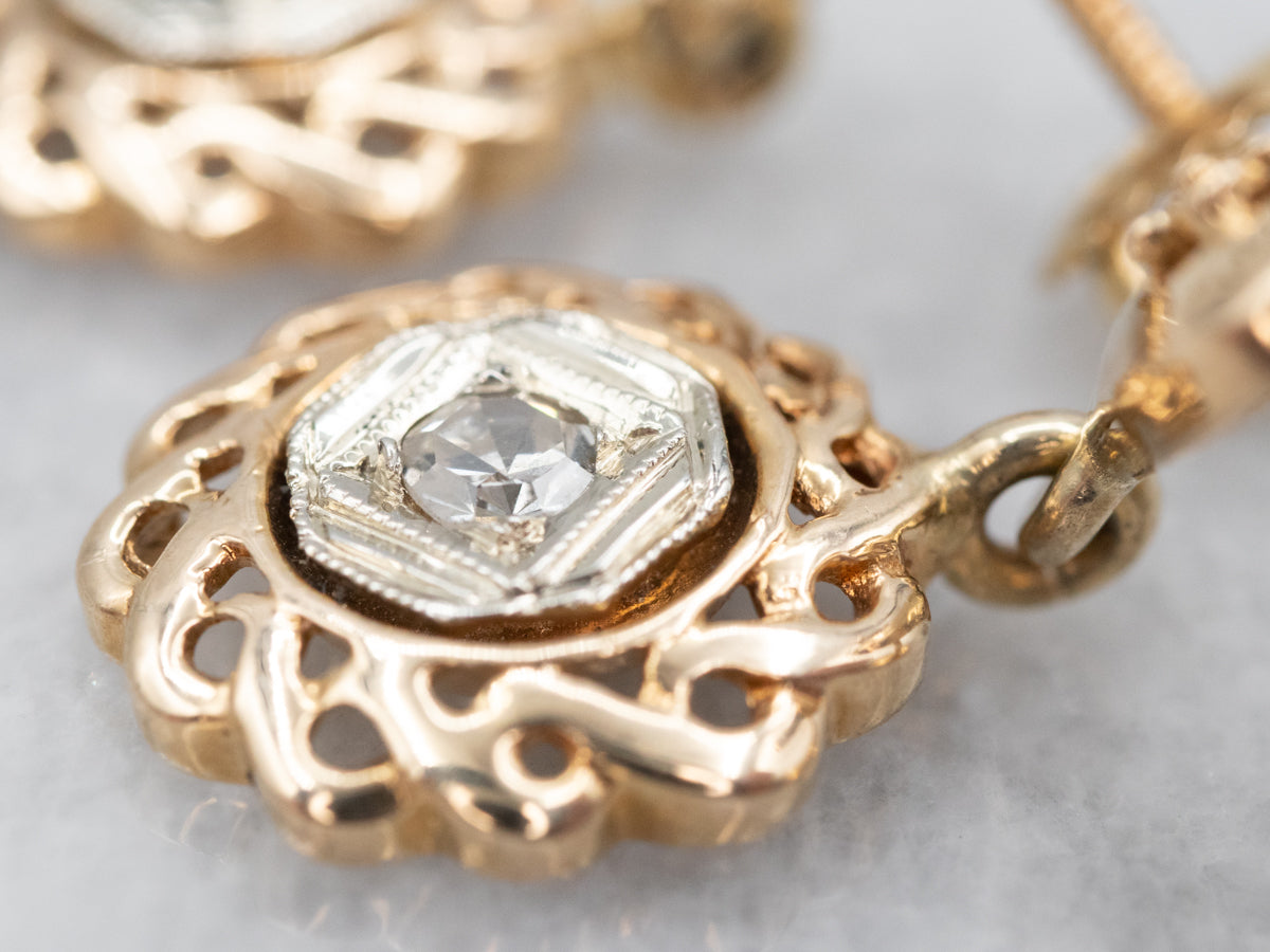 Dazzling Diamond Drop Earrings