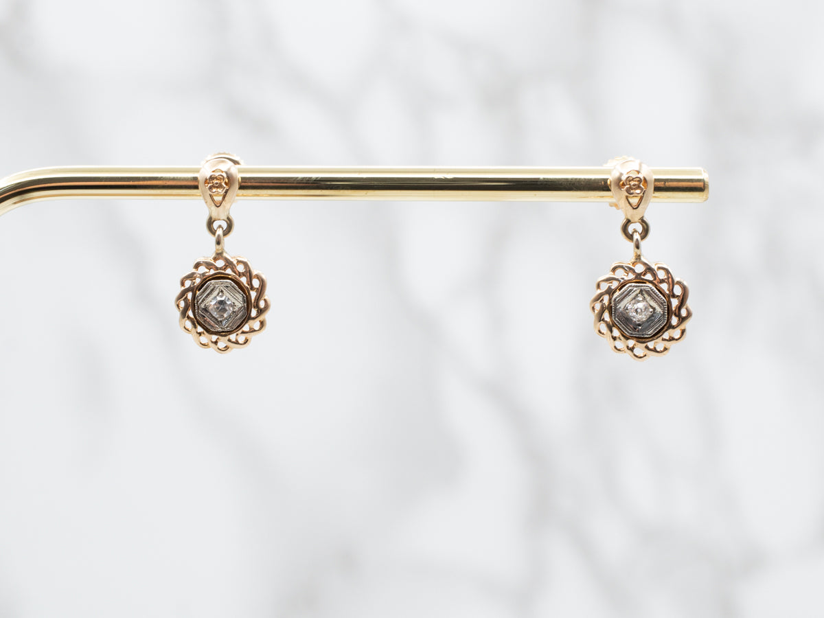 Dazzling Diamond Drop Earrings