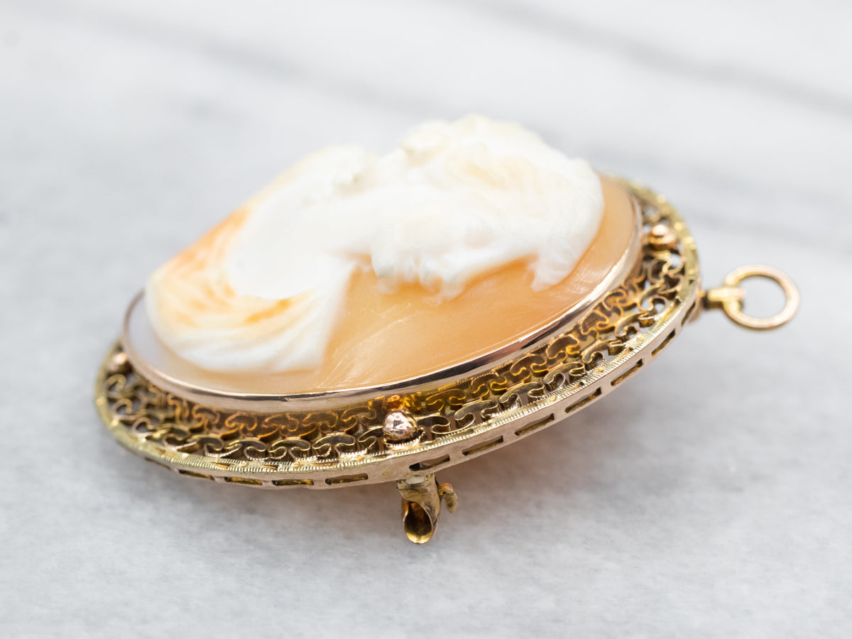 Market Square Jewelers Vintage Cameo Brooch or Pendant