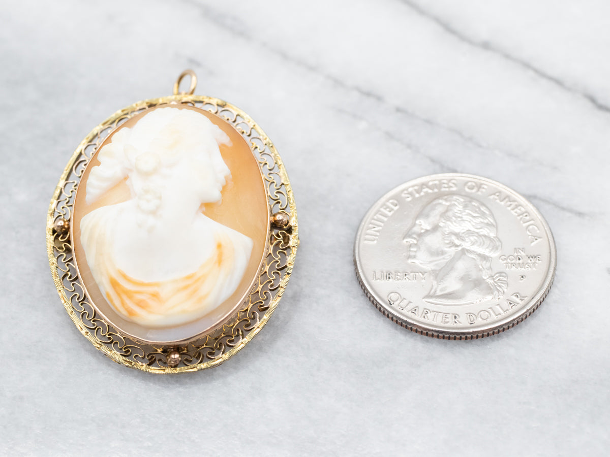 Timeless Cameo Brooch or Pendant