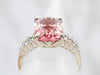 Stunning Pink Tourmaline and Diamond Cocktail Ring