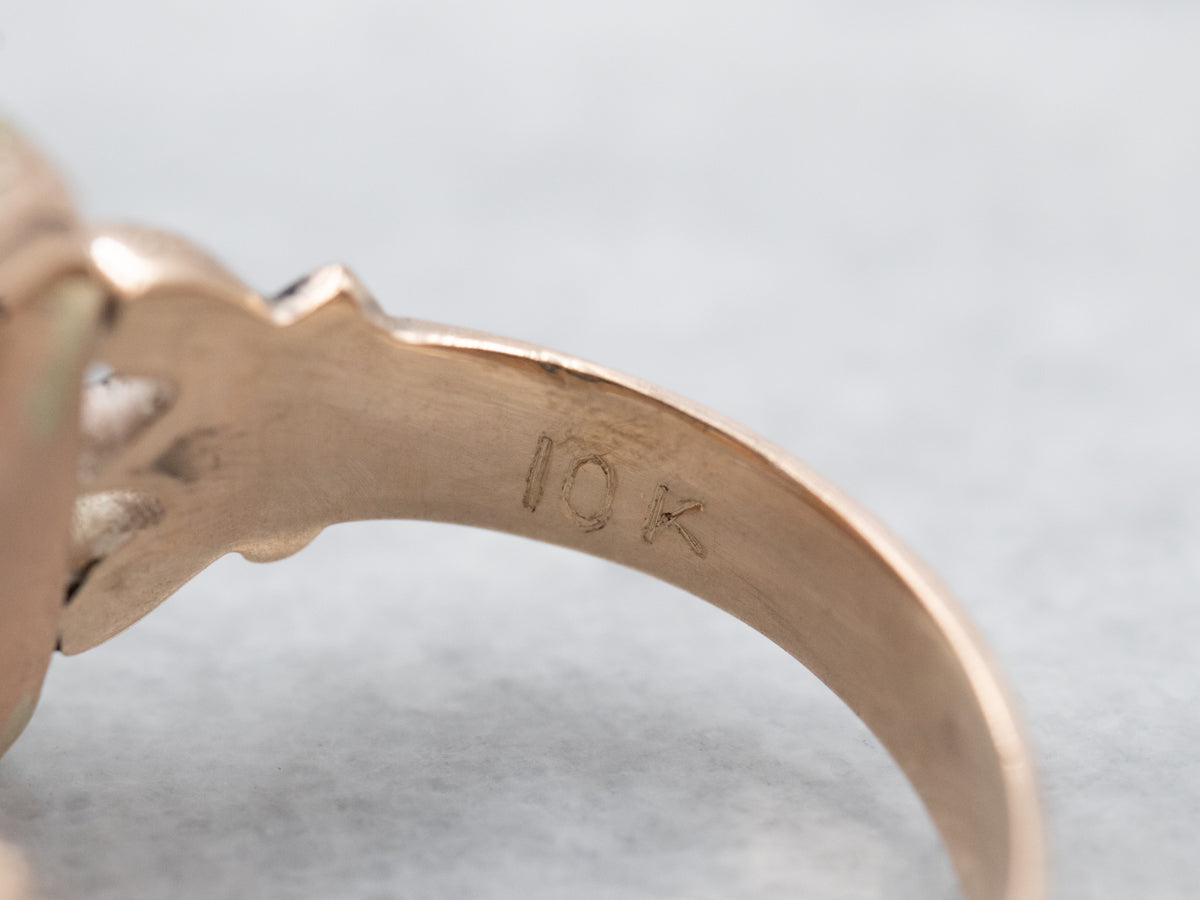 Victorian Tigers Eye Intaglio Ring