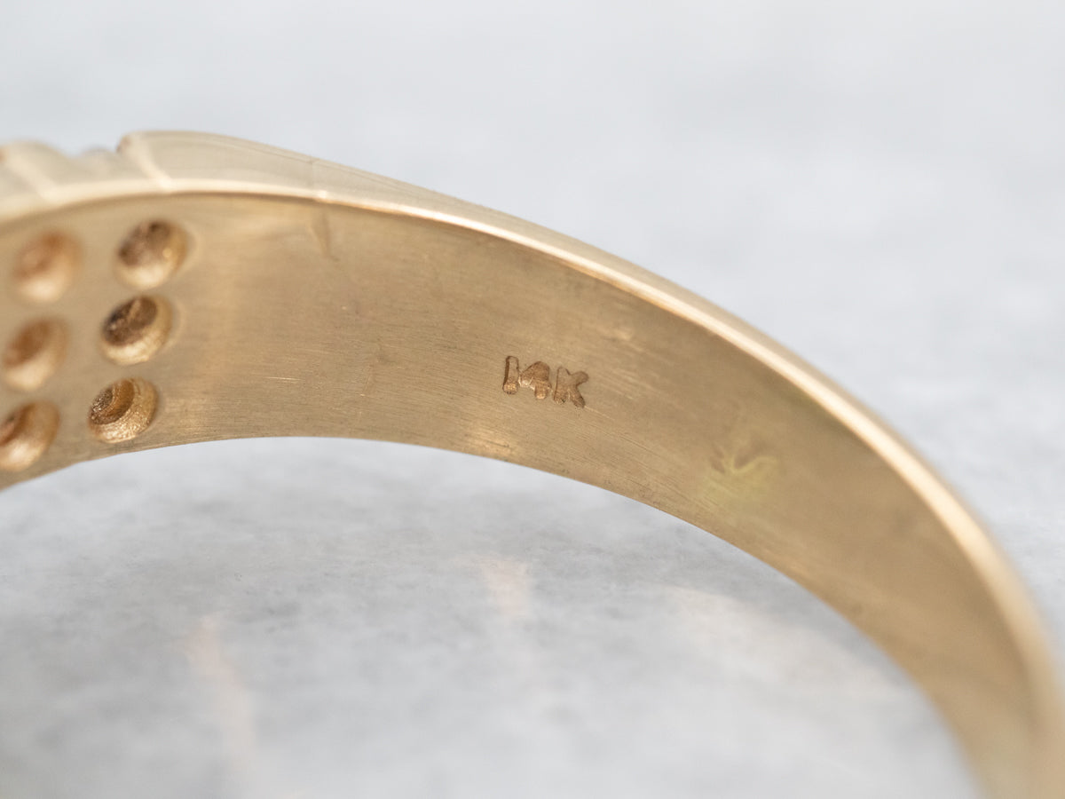 Bold Peridot and Diamond Cocktail Ring