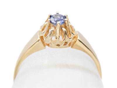 The Cathedral Sapphire Solitaire Ring by Elizabeth Henry