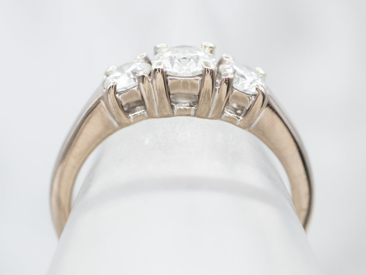 Three Stone Diamond Engagement Ring