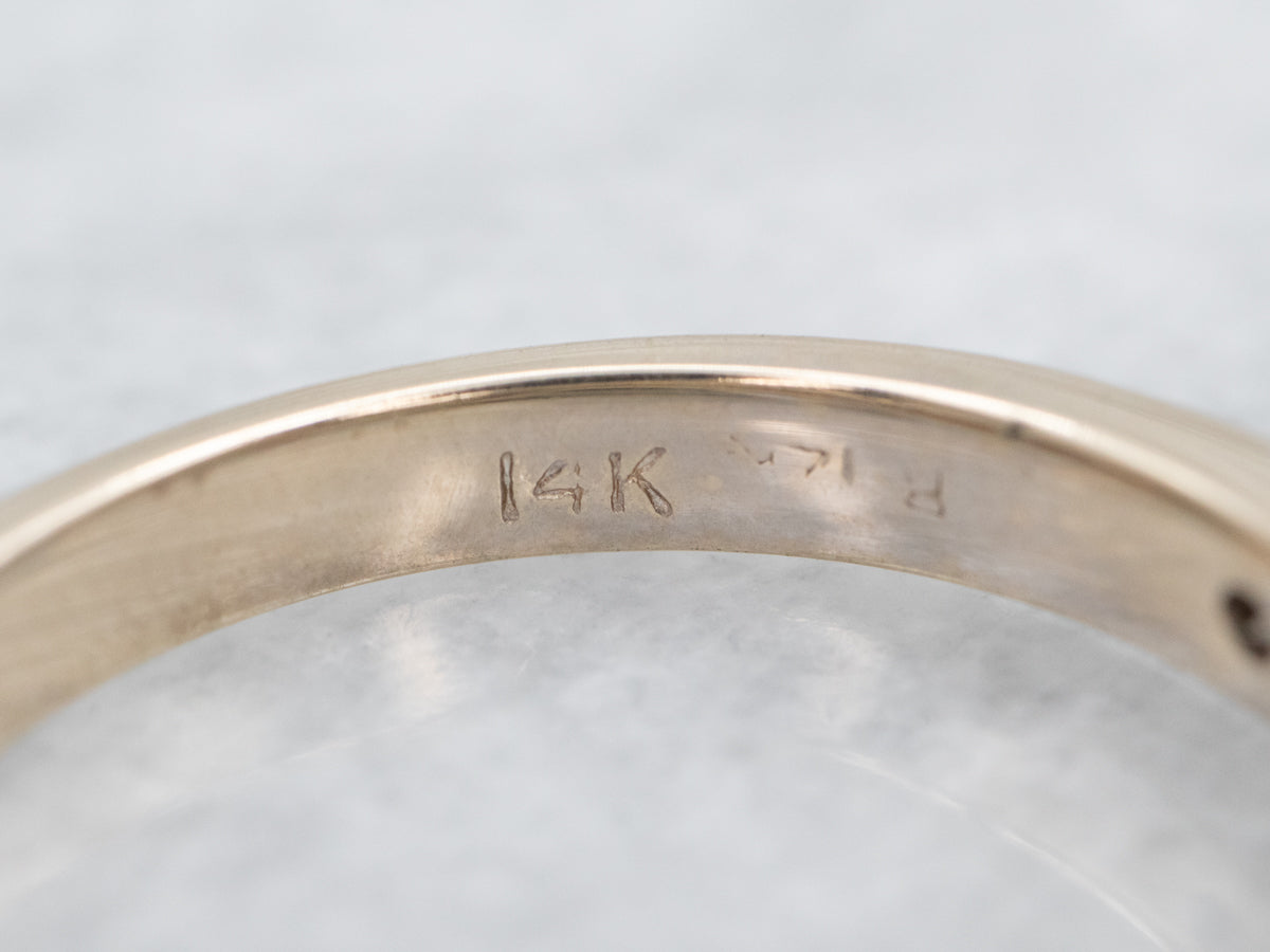 Modern Diamond Halo Engagement Ring