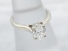 Oval-Cut Diamond Solitaire Engagement Ring