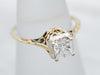 Princess Cut Diamond Art Deco Filigree Engagement Ring