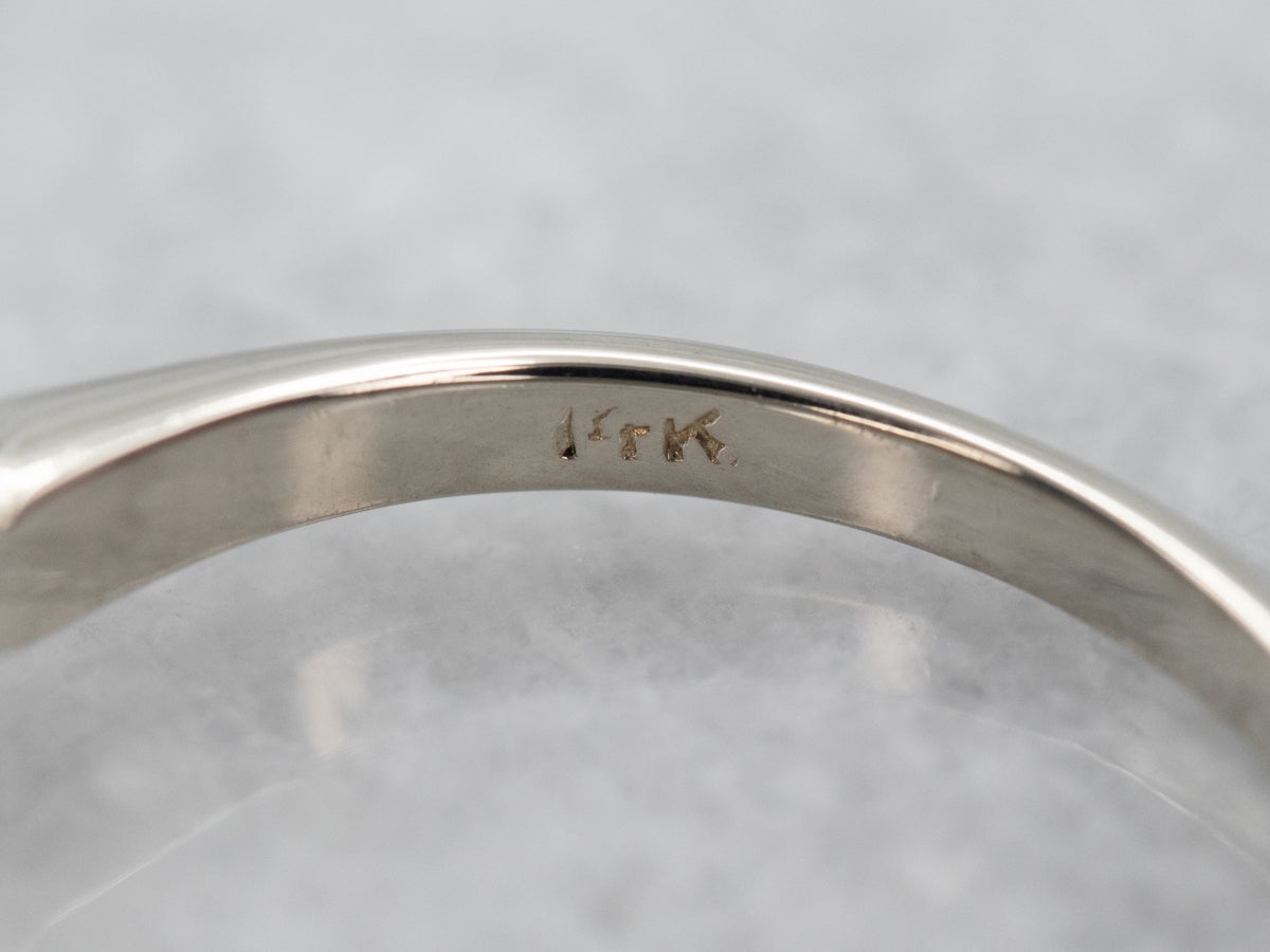 Anillo de compromiso con solitario de diamantes vintage