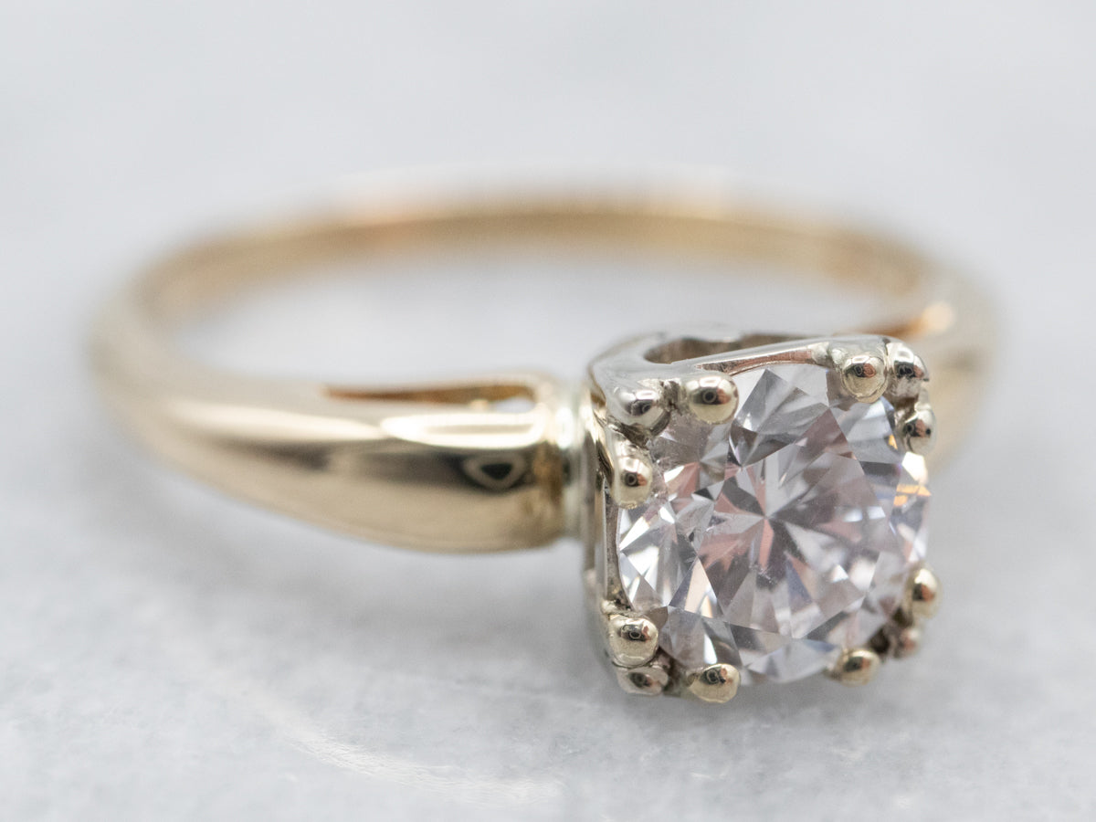 Vintage Diamond Solitaire Engagement Ring
