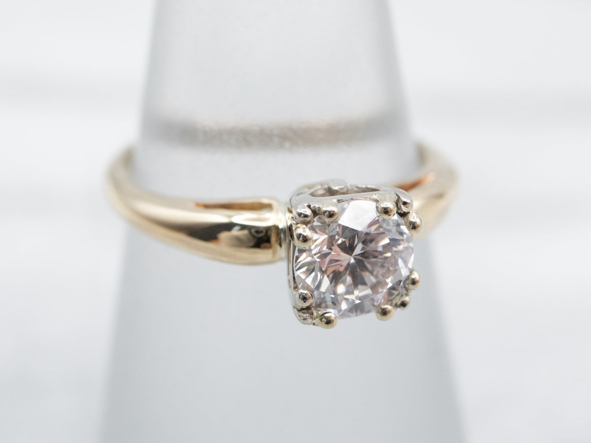 Vintage Diamond Solitaire Engagement Ring