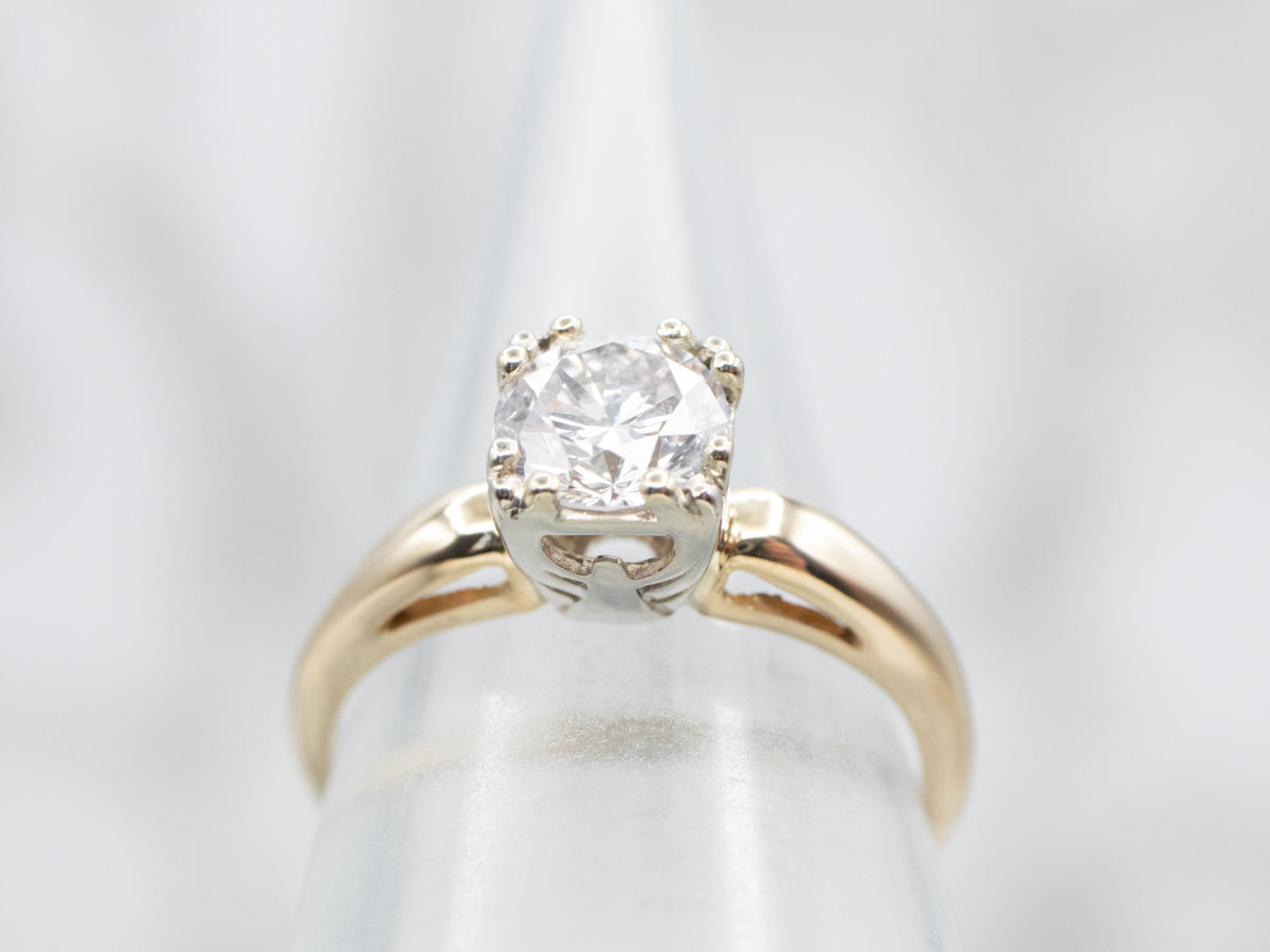 Vintage Diamond Solitaire Engagement Ring