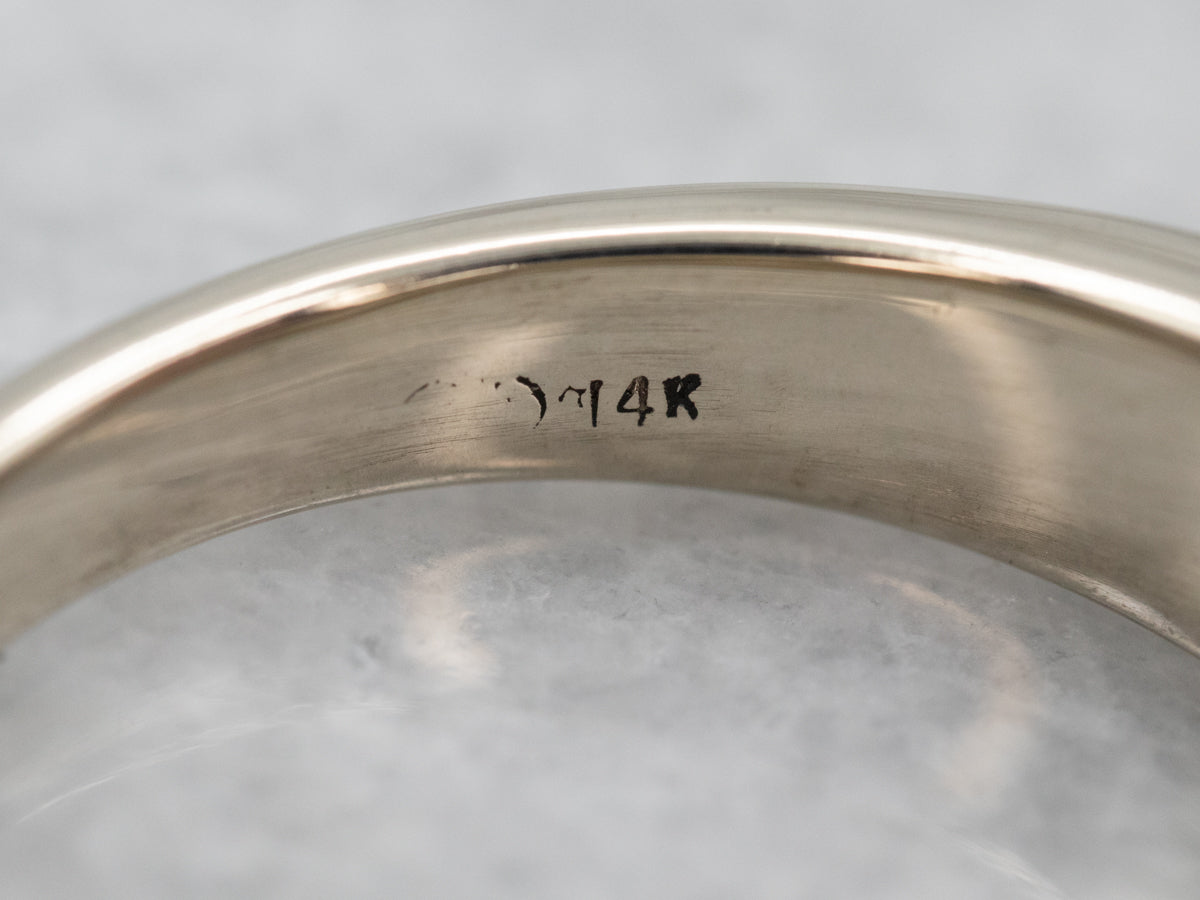 Modern Black Diamond Engagement Ring