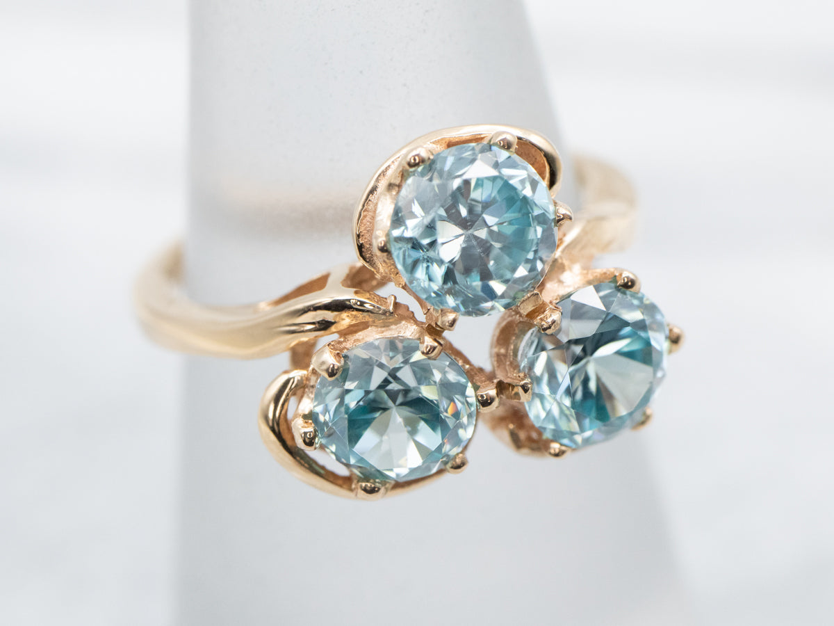 Vintage Zircon Cluster Ring