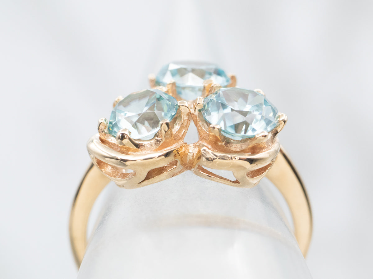 Vintage Zircon Cluster Ring