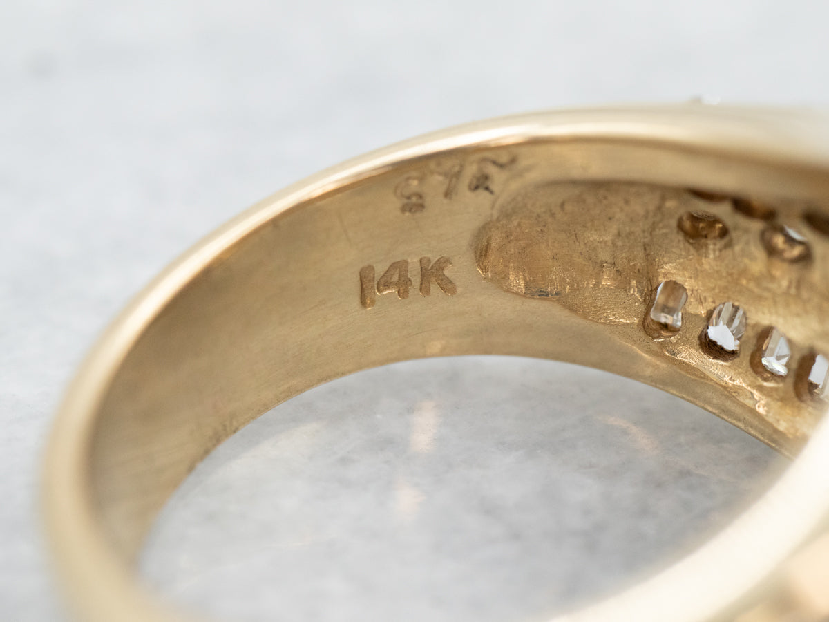 Modernist Gold Diamond Cocktail Band