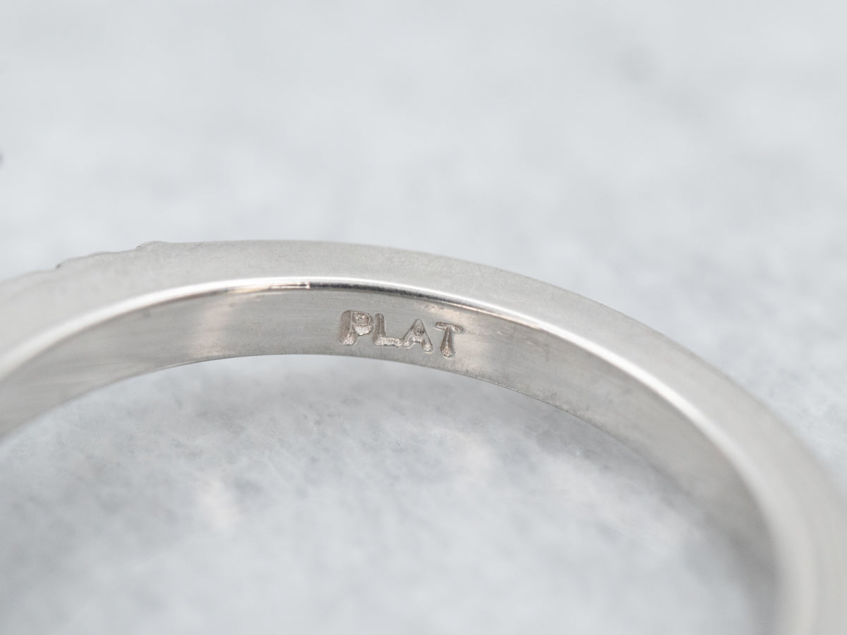 Gorgeous Platinum Sapphire and Diamond Ring