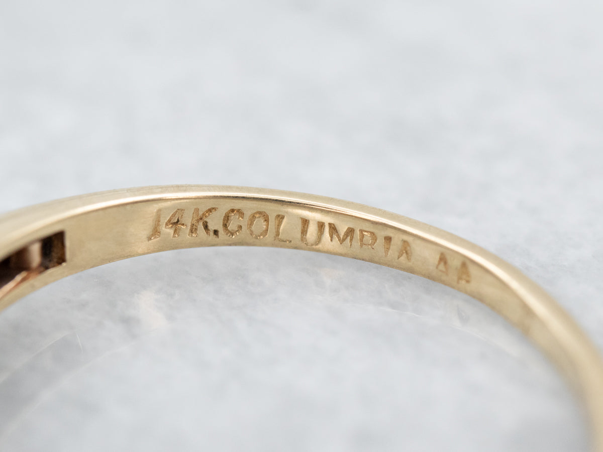 Vintage Three Stone Diamond Engagement Ring