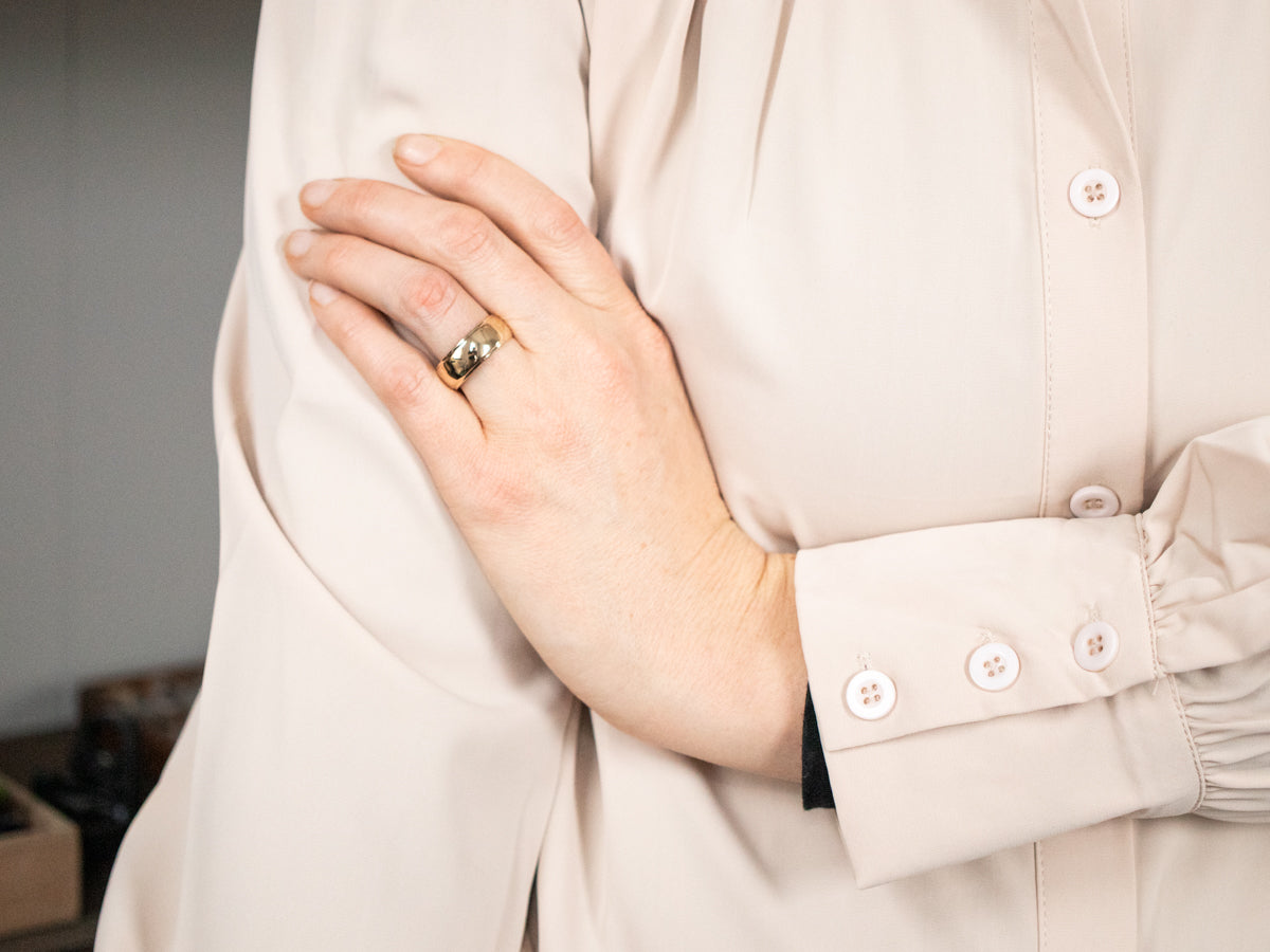 Vintage Gold Line Edge Band